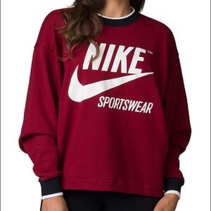 Burgundy Nike Sweater